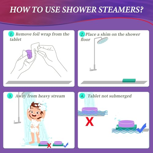 Shower Steamers Aromatherapy - 21Pcs Birthday Gifts for Women, Wife, Mom, Essential Oil, Nasal Relief, Self Care Home Spa Gifts for Women, Teacher Appreciation Gift for Her