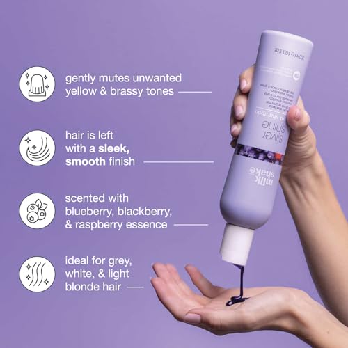 milk_shake Silver Shine Light Purple Shampoo for Blonde Hair