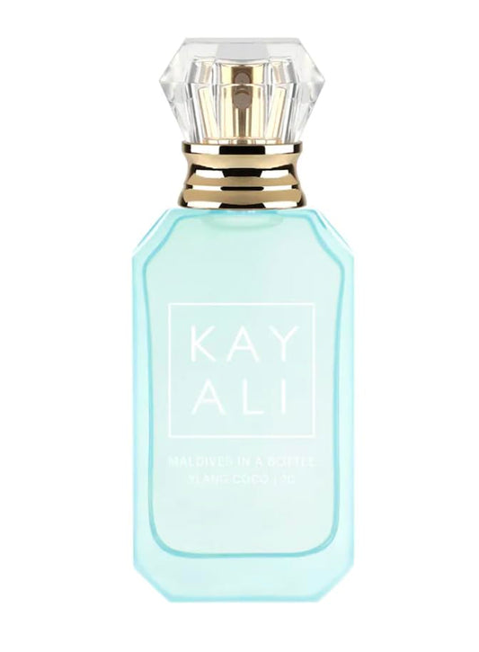 KAYALI Maldives in a Bottle Ylang Coco | 20 Eau de Parfum - 10ml Deluxe Mini + Bonus Nest NY Sicilian Tangerine Body Cream, 30 ml, Clear