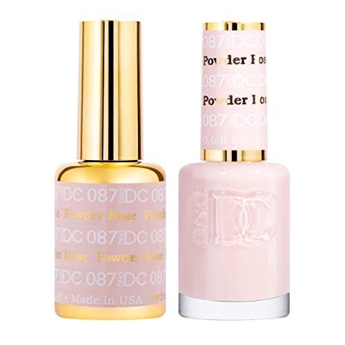 DND Gel Polish Set, Beige Nude Collection, UV/LED GelPolish and Air Dry Nail Lacquer, Matching Chip-Free Polish Duo, 0.5 Fl Oz Each