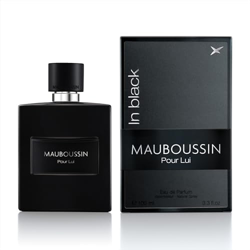 Mauboussin - Pour Lui In Black 100ml (3.3 Fl Oz) - Eau de Parfum for Men - Woody & Oriental Scents