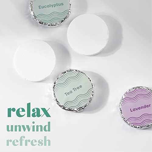 Shower Steamers - 15 Count Shower Bomb - Spa Aromatherapy Right in Your Home - Relax and Unwind - Variety Pack (Lavender, Eucalyptus & Tea Tree)