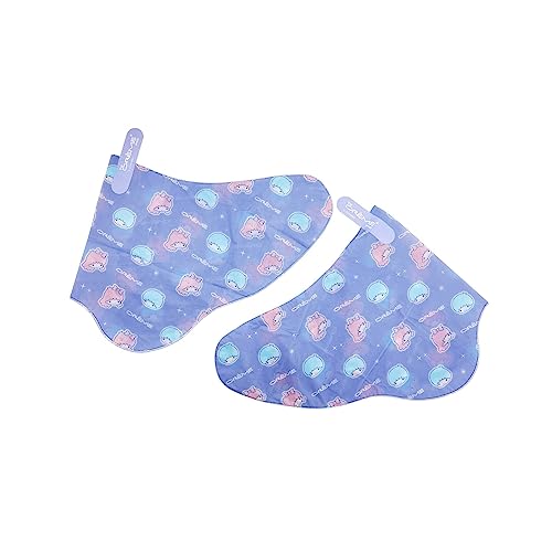The Crème Shop Little Twin Stars Cloud Walk Foot Masks with Shea Butter Glycolic Acid for Silky Smooth Feet Blueberry Crème Scent Helps Deodorize Soften Skin
