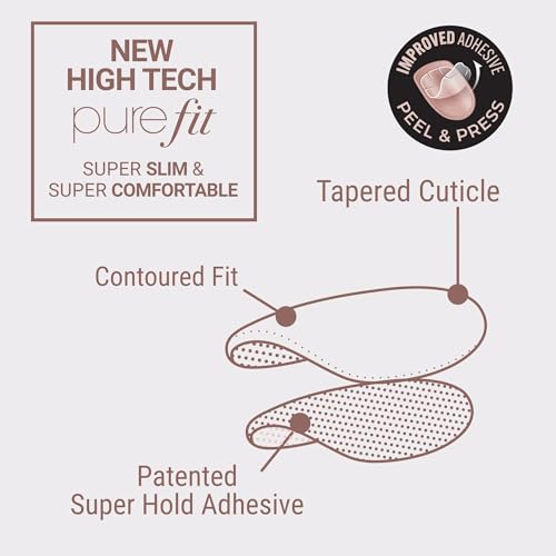 KISS imPRESS Color FX No Glue Mani 30 Pcs Press On Nails, Medium False Nails, Metallic Chrome & Cat Eye, Peel & Press, Hassle-Free Removal, Includes Manicure Stick, Prep Pad & File (All In, Medium)