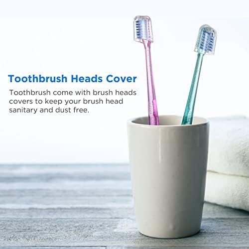 Fregum V-Shaped Orthodontic Toothbrush for Braces, with 6 Interdental Brushes, Soft Bristles, 6 Count