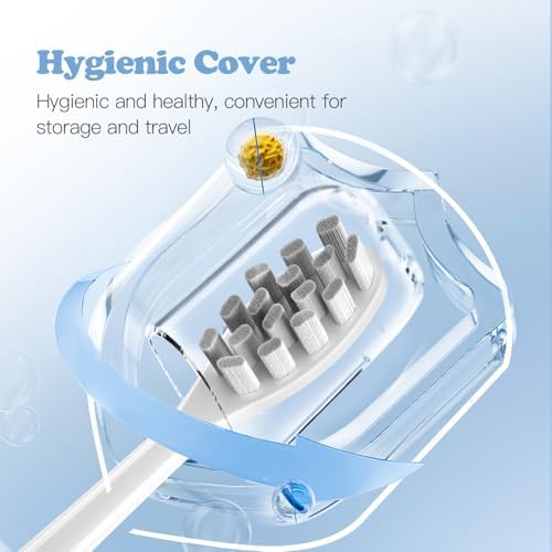 6 Pack Replacement Brush Heads Compatible with Oclean Electric Toothbrush Heads for Oclean Spark, Flow, X Pro, X Pro Elite, X Pro Digital, X Lite, X10, X Ultra, Air2, F1 (White)