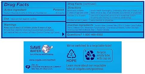 Max Toothpaste with Mini Breath Strips, Cool Mint 3 Large Tubes of 7.3 oz (Total 21.9 oz) Whitening, Fluoride Cavity Protection, Long-Lasting Fresh Breath Bonus Toothpaste Squeezer