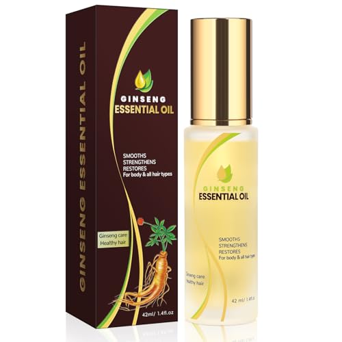 Essential Hair Oil for Dry Damaged Hair, Styling Oil for Hair Treatment, Nourishing, Smooth & Shine, Heat Protectant, Adds Hair Shine and Smooths Split Ends, 42ml