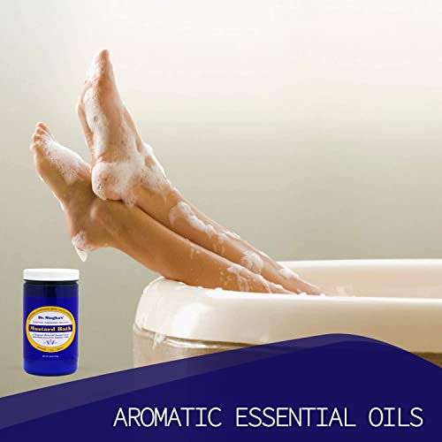 Dr. Singha's Mustard Bath Salts - 28 oz Herbal Bath Soak with Essential Oils for a Relaxing and Rejuvenating Experience - Made in USA