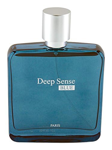 Deep Sense Blue Eau de Parfum for Men, 3.4 Ounce