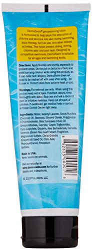 Pre-Swim Lotion for Chlorine Protection – 8 fl oz | 97.5% Natural & Paraben-Free | Vitamin-Enriched with Aloe & Green Tea | Shields & Moisturizes Skin Before Swimming in Pools or Hot Tubs