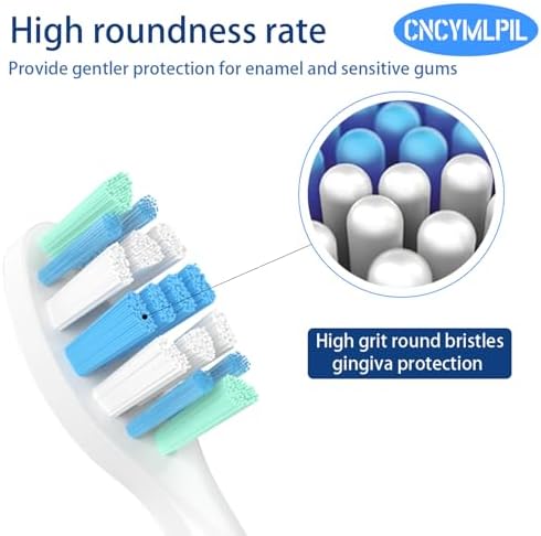 Replacement Toothbrush Heads for Philips Sonicare Replacement Heads, Electric Replacement Brush Head Compatible with Phillips Sonicare Electric Toothbrush, 8 Pack