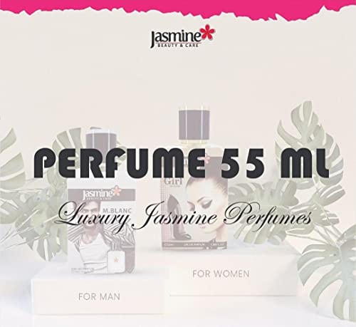 Jasmine Perfume 1.86 Fl. Oz. 55ml (BLURBARI for men) 100% Turkish. Pleasant Smell.