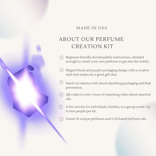 Perfume Creation Kit, Customizable Perfume Making Activity Set, Gift for Her, DIY Gift for Women