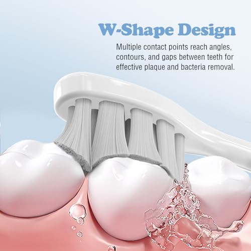 6 Pack Replacement Brush Heads Compatible with Oclean Electric Toothbrush Heads for Oclean Spark, Flow, X Pro, X Pro Elite, X Pro Digital, X Lite, X10, X Ultra, Air2, F1 (White)