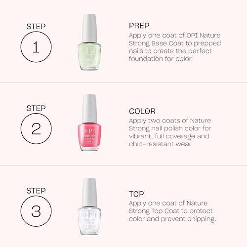OPI Nature Strong Natural Origin Nail Polish | Opaque White, Gray & Black Crème Eco-Friendly Nail Polish | Plant Based, Vegan, Cruelty Free