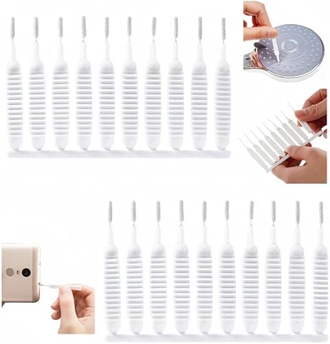 Gap Hole Anti-Clogging Cleaning Brush, 2024 Upgrade Shower Head Brush Shower Head Cleaning Brush Shower Head Cleaner Tool Multifunctional Shower Head Cleaning Brushes for Household Bathroom