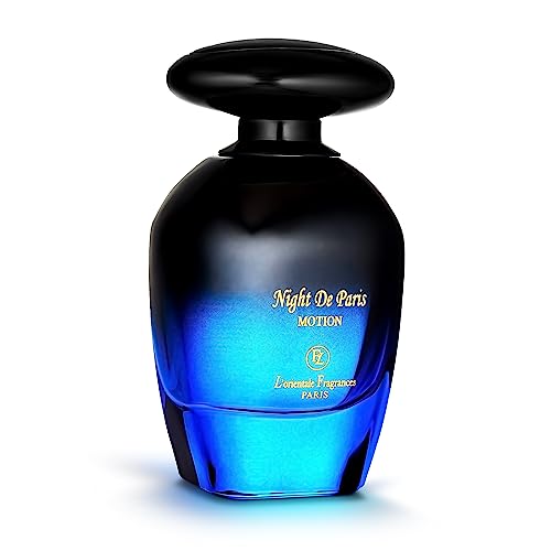 L'Orientale Fragrances Night De Paris in Motion 100ml / 3.3oz - Oil-Based Perfumes for Women & Men, Unisex Amber Vanilla Eau de Parfum w/Bergamot - Long-Lasting Up to 24 Hours, Ideal for All Seasons