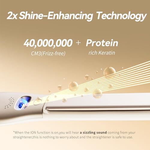 Small Flat Iron 1/2 inch Pencil Flat Iron for Edge, Short Hair, Pixie Cut and Bangs, French bob Iron for Edges with Anti-Pinch Design,with Anion Function-Dual Voltage for Travel (White)