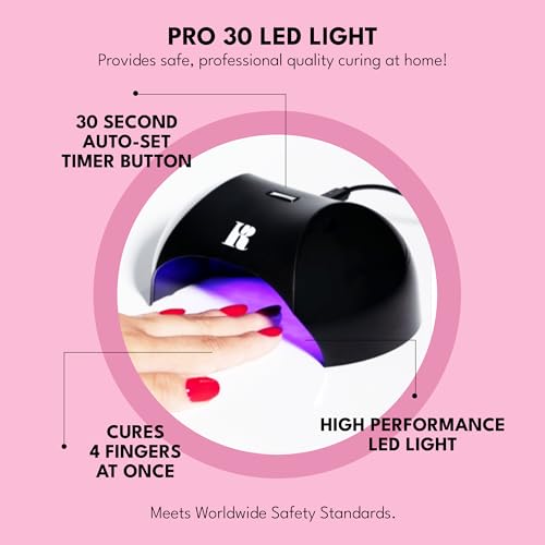 Red Carpet Manicure Fortify & Protect Kit – Essentials for UV/LED Gel Application. Vitamin A & Biotin Infused, Long-Lasting, Chip-Resistant Manicure