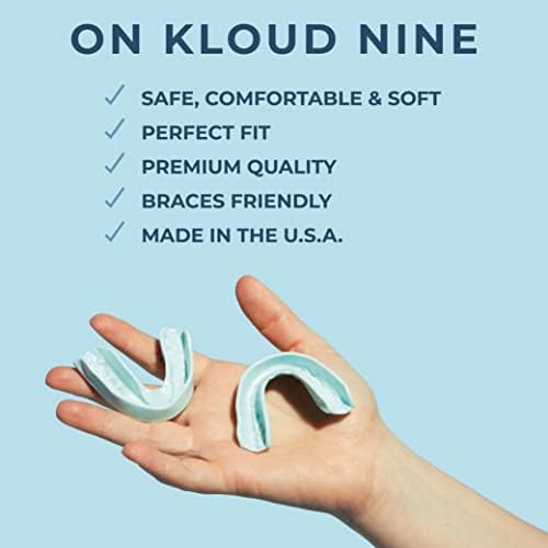 Kloud Night Guard - Mouth Guard for Clenching Teeth and Grinding Teeth, 2 Pack Custom Moldable Dental Mouth Guard