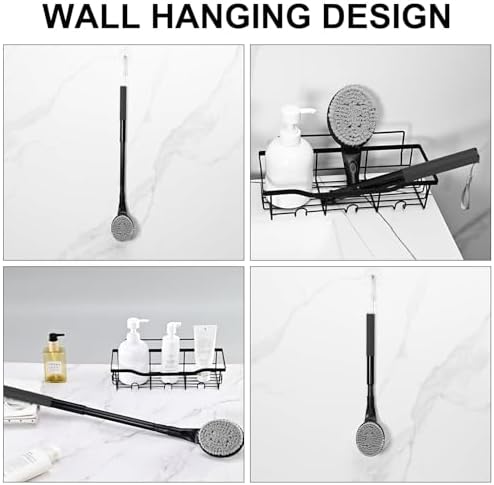 Back Scrubber for Shower,25" Long Handle Shower Brush for Body Exfoliator and Deep Clean,Back Scrubber for Shower for Men,Women and Elderly