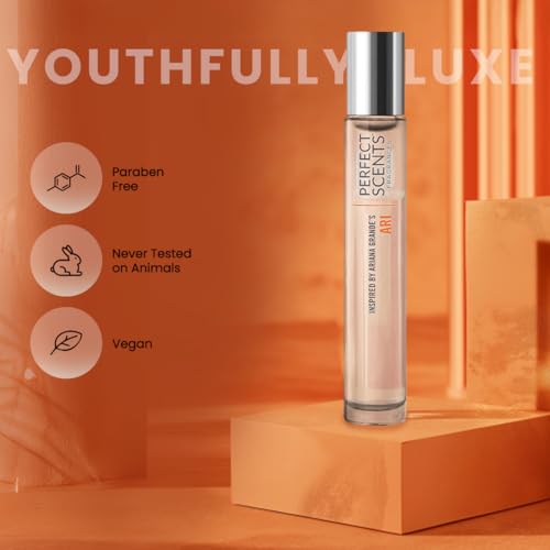 Perfect Scents Fragrances | Inspired by Ariana Grande's Ari | Rollerball | Women’s Eau de Toilette | Vegan, Paraben Free, Phthalate Free | Never Tested on Animals | 0.34 Fl Oz
