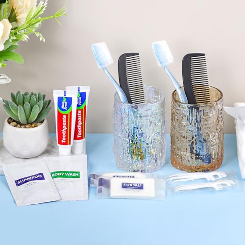 50 Sets Bulk Hygiene Kits for Homeless,Basic Toiletry Kit Homeless Supplies Bulk,Disposable Toothbrushes with Toothpaste and Comb Individually Wrapped,Bath Soap,Shampoo,Body Wash,Floss Pick