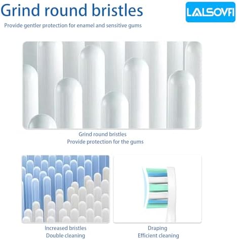 Replacement Toothbrush Heads for Philips Sonicare Replacement Heads, Electric Replacement Brush Head Compatible with Phillips Sonicare Electric Toothbrushes C2 4100, 12 PCS