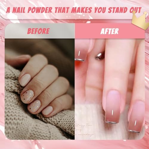 Nail Pigment Powder Palette, 16 Colors Solid Pigment Powder for Nails Set Pigmentos para Uñas, Nail Art Palette Manicure DIY Accessories