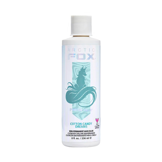 ARCTIC FOX Vegan and Cruelty-Free Semi-Permanent Hair Color Dye (8 Fl Oz, COTTON CANDY DREAMS)