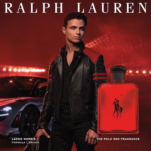 RALPH LAUREN FRAGRANCES Polo Red Eau de Toilette - Men's Cologne Set - Woody & Spicy - With Grapefruit, Saffron, and Redwood - Full Size & Travel Size Fragrance, Aftershave, Hair & Body Wash, and Pouch