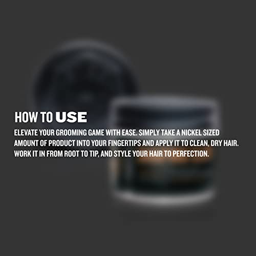 GIBS Shaping Clay, Phantom, Medium Hold, Ultra Matte Finish, Water Based, Great for Soft and Natural Looks