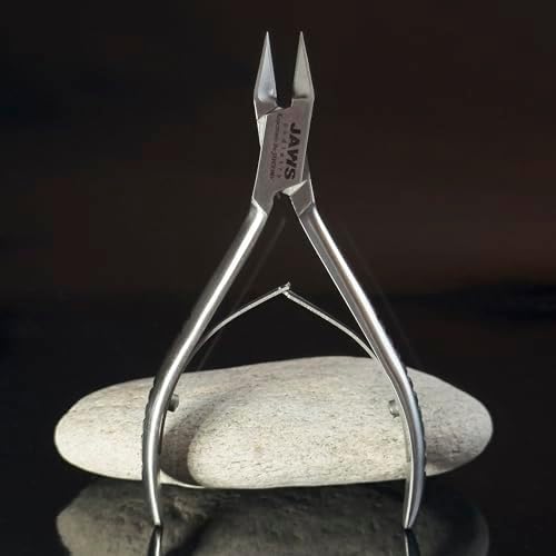 Small Surgical-Grade Toe Nail Clippers - Jaws Podiatry Stainless Steel Double Action Toenail Clippers for Thick Toenails - Ingrown Cuticle Nippers - Manicure Tools - Pedicure Tools