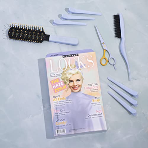 Cricket But First, Serotonin Hair Cutting Barber Salon Cape – Professional Hair Cutting Cape with with Durable, Adjustable Neck Closure, Comfortable and Lightweight Fabric - Mint