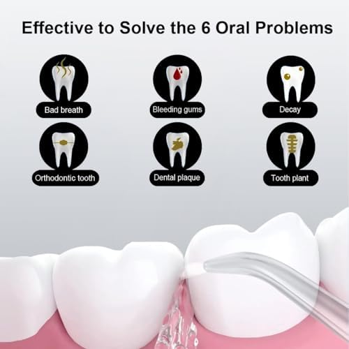 Portable Mini Water Flosser, Oral Irrigator Water Teeth Cleaner Pick with Telescopic Water Tank,3 Modes & IPX7 Waterproof, Home & Travel