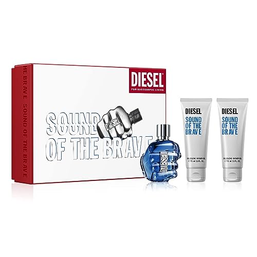 DIESEL Sound of the Brave, Eau de Toilette & Fragrance Gift Set for Men, Notes of Lemon, Spicy Juniper Berries & Ambery Wood