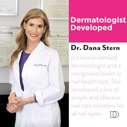 Dr. Dana Nail Buffer for Natural Nails - Professional Three Grit Buffing Block for Healthy Beautiful Nails - At-Home Pedicure and Manicure Tools - Smoothing, Polishing and Shining