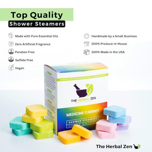 Shower Steamers Aromatherapy Variety Pack - Shower Bombs Made in the USA - Aromatherapy Bath Gifts for Women - Easter Basket Stuffers for Adults - Shower Tablets Mothers Day Gift