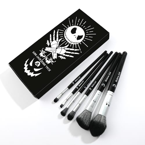 6 PCS The nightmare before Christmas Gifts with Box The nightmare before Christmas Makeup Brushes Eyeshadow Brushes Halloween Make Up Kit