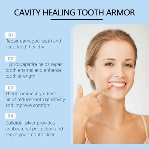 Dentite Cavity Healing Tooth Armor,Teeth Whitening, Cavity Repair & Gum Health Treatment, Enamel Strengthener, Fast-Acting Oral Care Solution (2pcs)