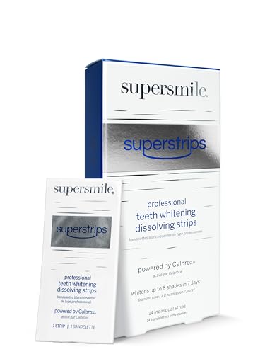 Dissolving Superstrips by Supersmile - Professional Teeth Whitening Strips - Enamel Safe Teeth Whitener for Sensitive Teeth…