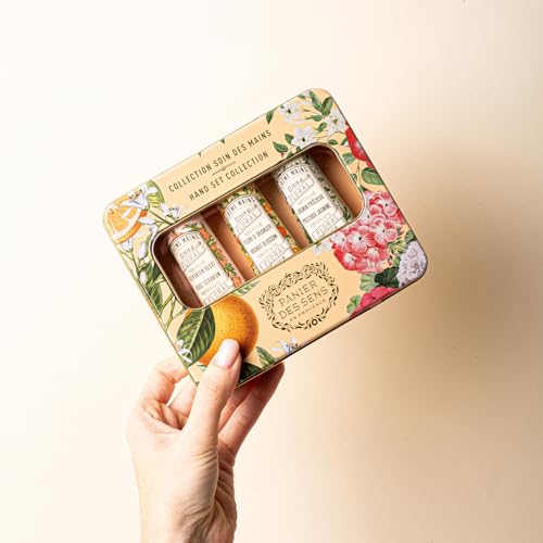 Panier des Sens - Mini Hand Cream Set - Birthday, Gifts for Women - Orange Blossom, Jasmine, Geranium Natural Hand Cream - Gift Ideas Made in France - 96% Natural - Hand Lotion Travel Size 3x1 Floz
