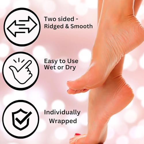 Mr. Pumice Ultimate PUMI Bar: 2-in-1 Dual-Grit (Medium + Coarse) Callus Remover, Pedicure Stone & Ped File Scrubber for Smooth Feet and Heels, (12-Count Display Box)