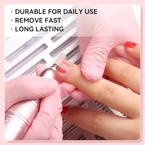 Makartt Nail Drill Bits Sanding Bands for Nail Drill-100Pcs 4 Color Coarse Fine 80/120/180/240 Grit File Sand with 3.1mm Mini Mandrel Nail Bit Set for Acrylic Nails Gel Manicures and Pedicure