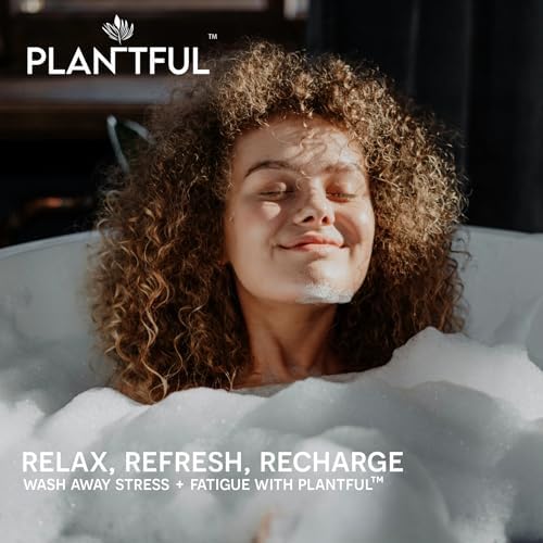 Plantful™ Organic Handmade Bath Bombs for Women, 12 Gift Sets, Large, Shea Butter Moisturizing, Essential Oils, Bubble Bath for Kids, Perfect Gifts for Women Men, Safe Bath Bombs for Kids