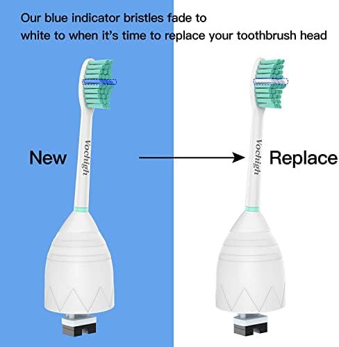 Replacement Toothbrush Heads Compatible with Philips-Sonicare: fits e-Series HX7022 CleanCare & Xtreme Screw-on Electric Brush Handles, 6 Pack