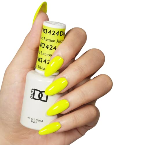 DND Gel Polish Set, Yellow Collection, UV/LED GelPolish and Air Dry Nail Lacquer, Matching Chip-Free Polish Duo, 0.5 Fl Oz Each
