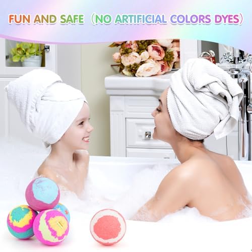 Bath Bombs for Women Gift Set - Bath Sets for Women Gift - 5 Large Bath Bomb Set with 4 Shower Steamers & 3 Candles - Birthday/Thanksgiving/Mother's Day Gifts