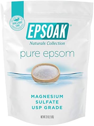 Epsoak Epsom Salt 4 lbs. USP Magnesium Sulfate (Qty. 2 x 2 lb. Bags)